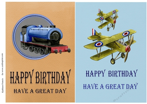 Train and plane toppers