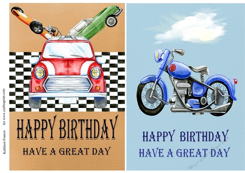 Cars and Motorbikes toppers