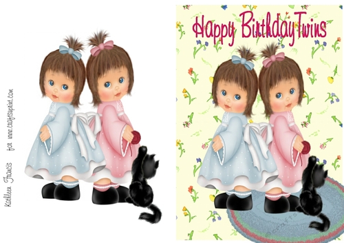 Twin Girls  Birthday