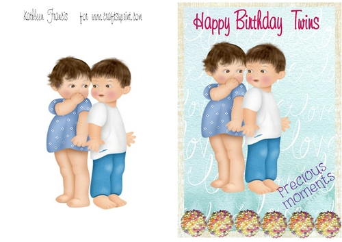 Twin Girl & Boy  Birthday