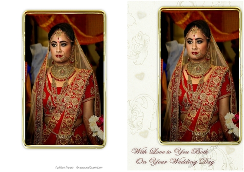 Bride in Indian Bridal Dress.