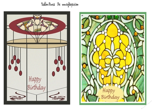 Art Deco Birthday Toppers