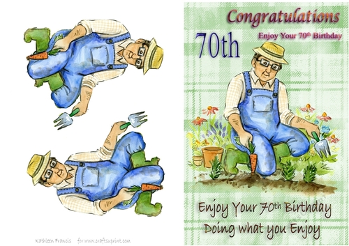 70th in the garden Birthday  Male