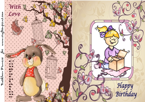 Birthday and Congratulations Bunny Toppers