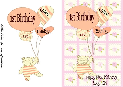 Baby Girl 1st Birthday