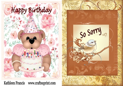 Birthday and Sorry  Toppers