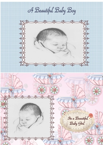 Baby Boy and Baby Girl Toppers