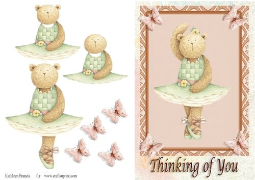 Ballerina Bear Thinking of You