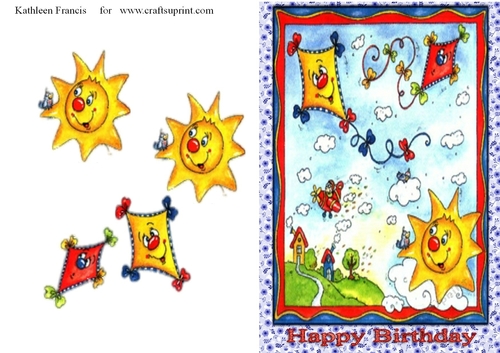 Hills,Kites and sun Birthday.