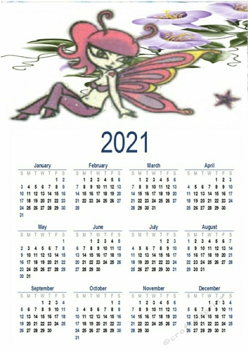 Calendar 2021 Forever Fairies.