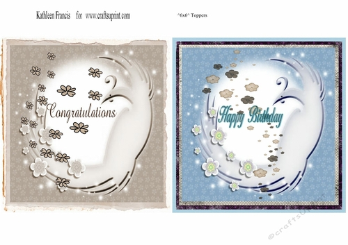 6x6 Birthday Toppers