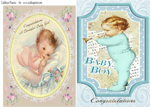 New Baby Boy And Girl Toppers