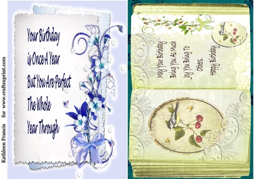 Birthday Book Toppers