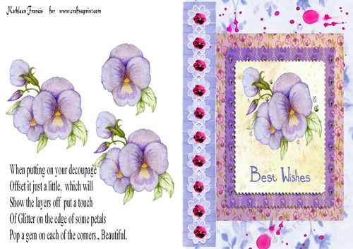 Pansy Best Wishes