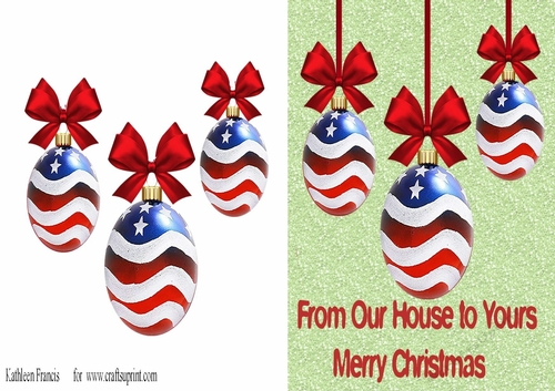 Merry Christmas from our house to yours.   USA