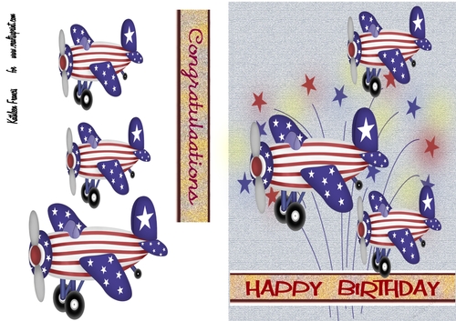 Flying High Patriotic  USA.Birthday