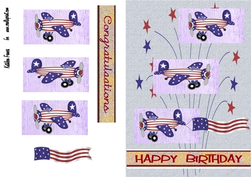 Flying High Patriotic  USA.Birthday