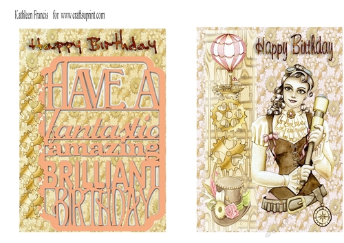 Steam Punk Birthday Toppers