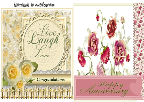 Anniversary and Congratulations  5x7