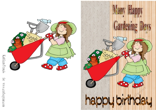 Many Happy Gardening Days.Happy Birthday.