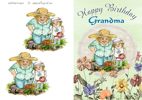 Happy Gardener Birthday for Grandma.