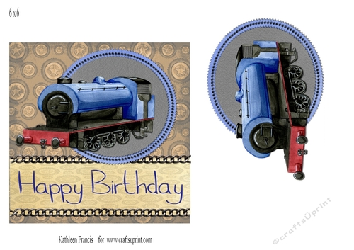 6x6  Birthday  Enthusiast Train