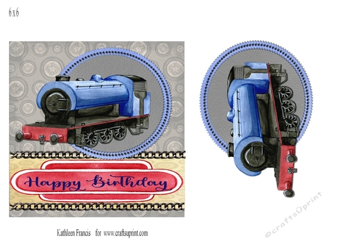 6x6  Birthday  Enthusiast Train