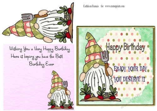 6 X 6 A Gardening Birthday   message