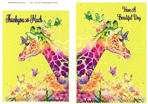 Giraffe Toppers Thankyou and have a Beautiful Day.