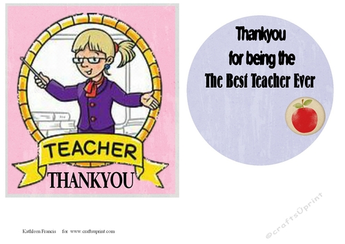 A Card for Teacher Thankyou