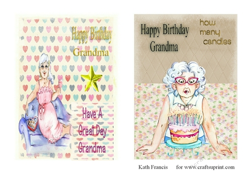 Grandmas Birthday Toppers