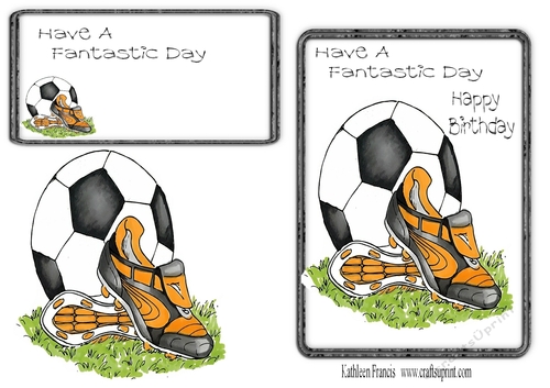 Birthday Football Black strip