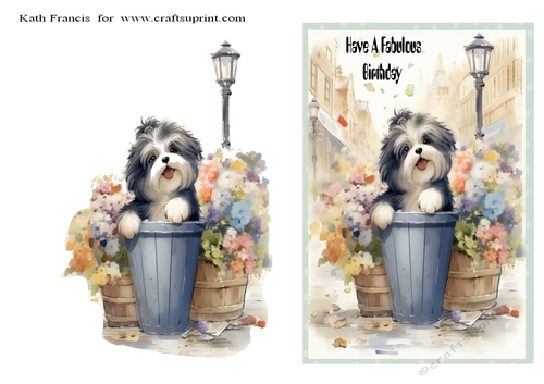 Bueatiful Dog  Birthday.