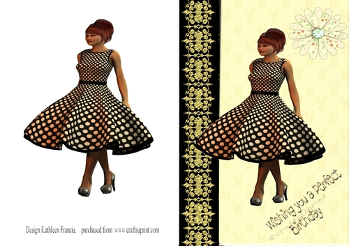 Black and white spotted Dress