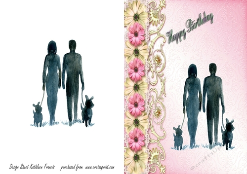walking the dogs - Happy Birthday
