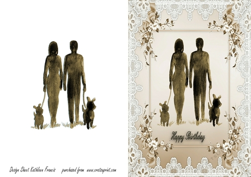 walking the dogs - Happy Birthday