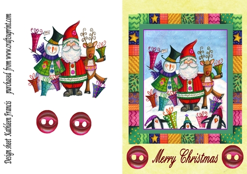 Santa,snowman and reindeer