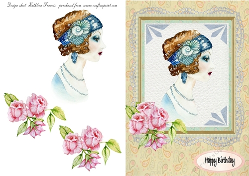 Elegant vintage lady