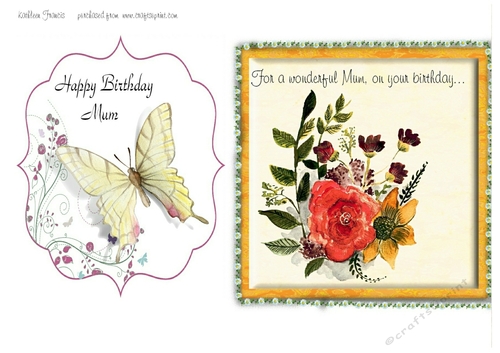 Mums birthday toppers