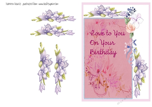 Love to you on your birthday.