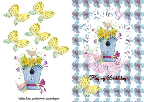 Birdie house Birthday.