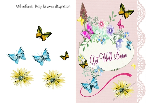 Get well soon  Butterflies