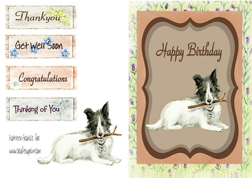 Birthday Dog and stick