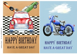 Cars and Motorbikes toppers