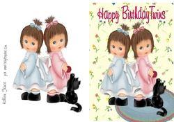 Twin Girls  Birthday