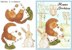 Happy Birthday says Hedgehog