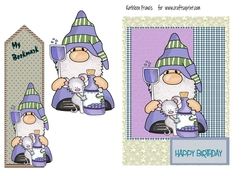 Happy Birthday with Bookmark