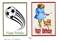 Birthday Toppers, dog walking and Football