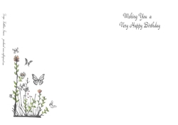 Butterflies in the Garden Insert
