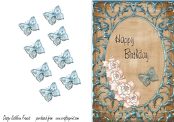 Metalic frame Birthday